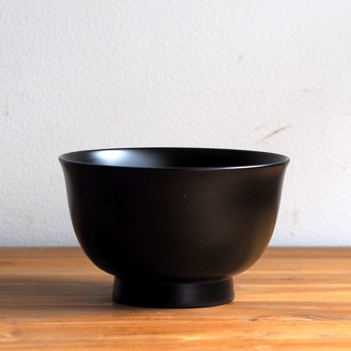 漆琳堂　越前硬漆　朝倉椀　4.5寸　黒