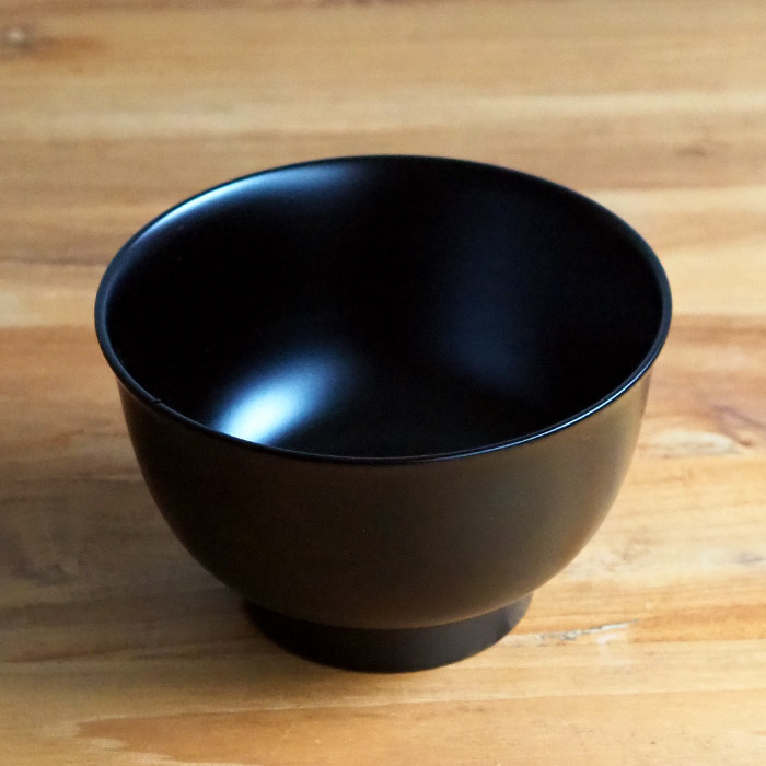 漆琳堂　越前硬漆　朝倉椀　4.5寸　黒