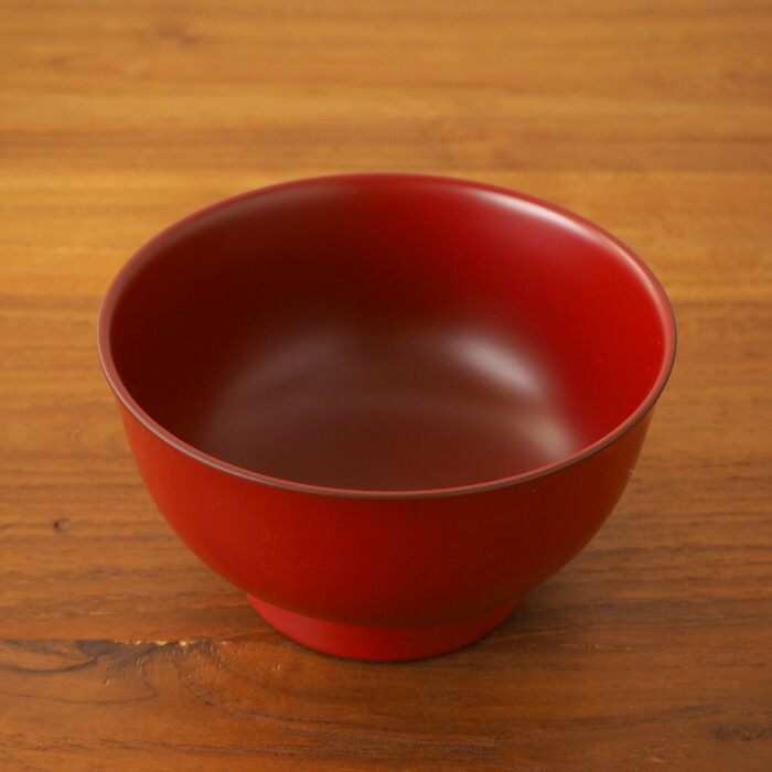 漆琳堂　越前硬漆　朝倉椀　4寸　朱