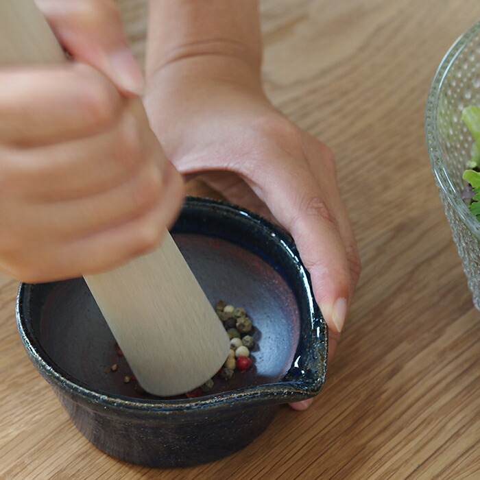 かもしか道具店　スパイスすりバチ　白