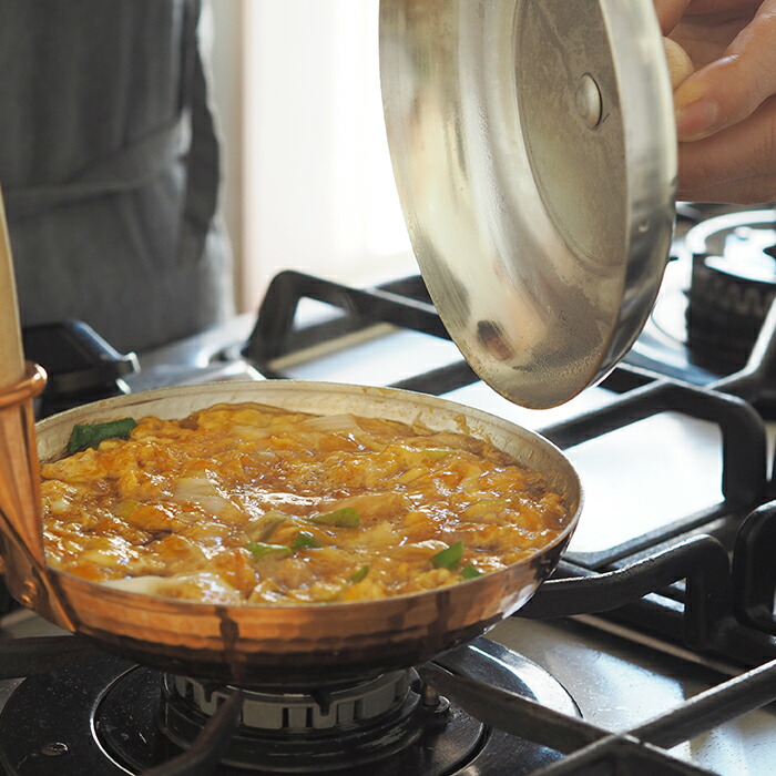 中村銅器製作所　銅親子鍋　小用　蓋