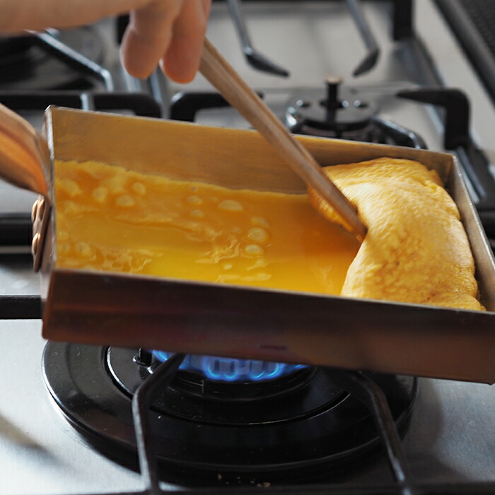 中村銅器製作所 銅玉子焼鍋　12×16cm　1.5mm板