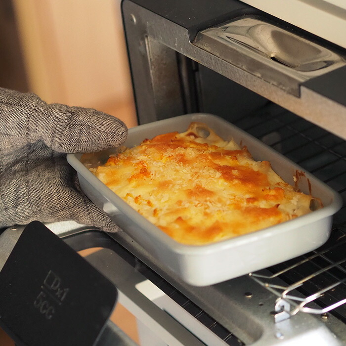 野田琺瑯　+Gray　レクタングル浅型　S