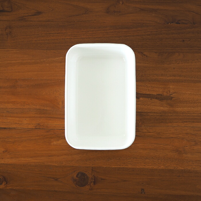 野田琺瑯　ホワイトシリーズ　レクタングル深型　L