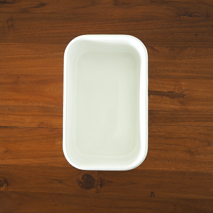 野田琺瑯　ホワイトシリーズ　レクタングル深型　LL