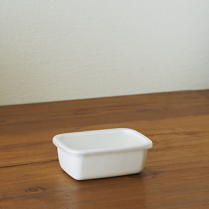 野田琺瑯　ホワイトシリーズ　レクタングル深型　S