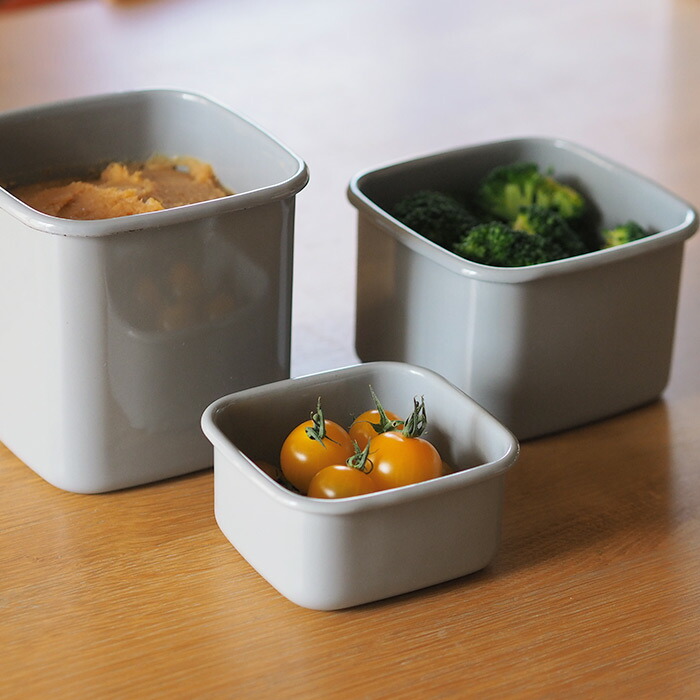 野田琺瑯　+Gray　スクウェア　S