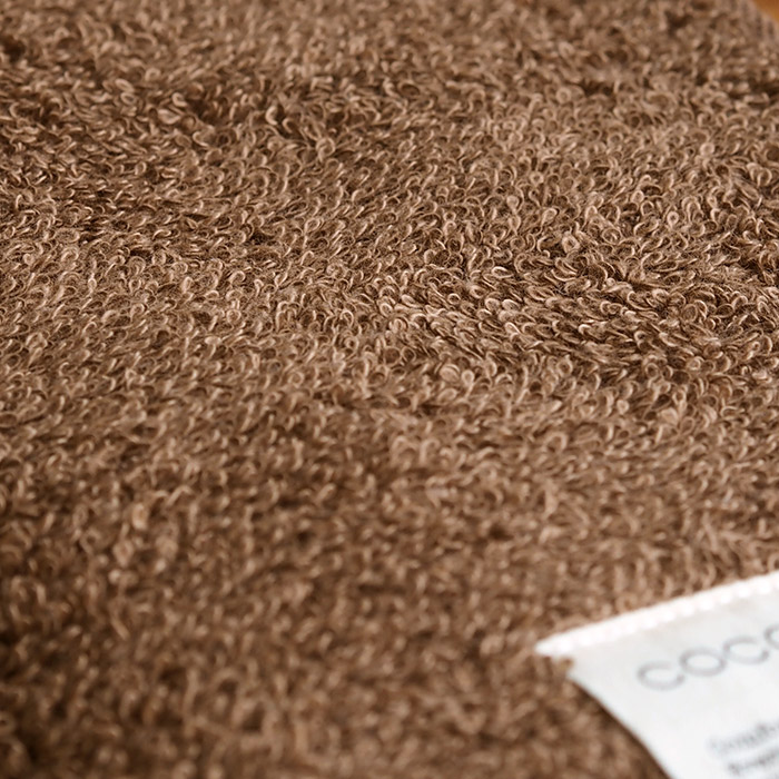 ココチエナ　フェイスタオル　ブラウン　34×80cm　/　cocochiena　※