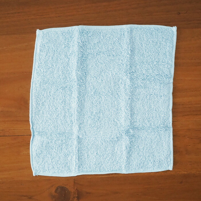 洗濯脱水するだけですぐ乾くおしぼりタオル　ブルー