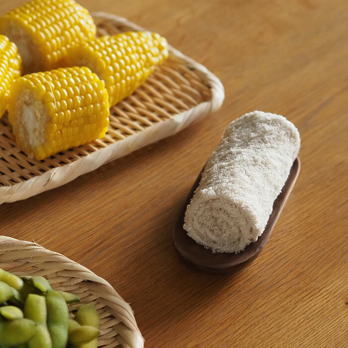 洗濯脱水するだけですぐ乾くおしぼりタオル　ベージュ