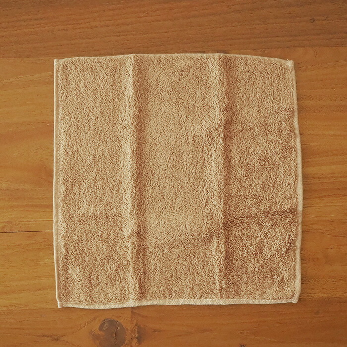 洗濯脱水するだけですぐ乾くおしぼりタオル　ブラウン