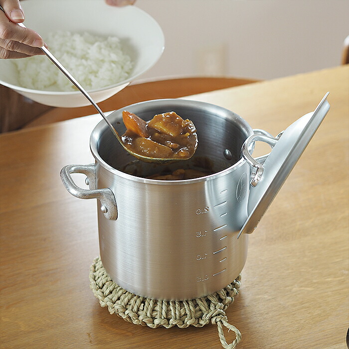 【取扱終了0228】【40％OFF】数量限定特価品　中尾アルミ製作所　ニューキング寸胴鍋　15cm　※