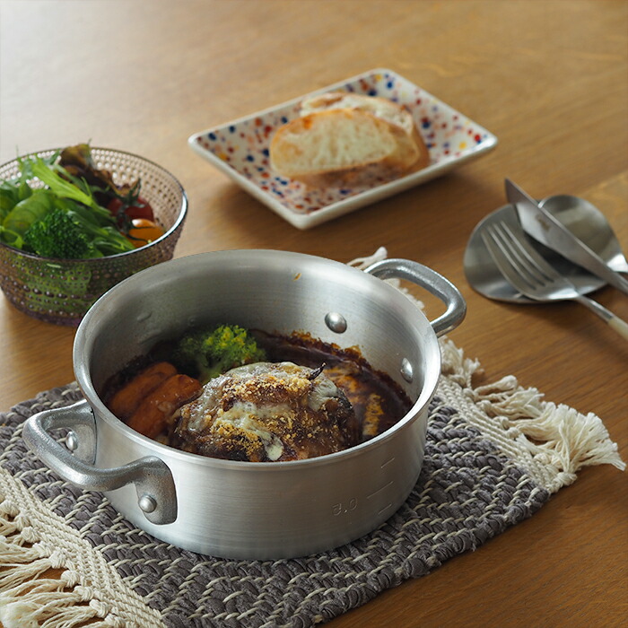 【取扱終了1108】【40％OFF】数量限定特価品　中尾アルミ製作所　ニューキング外輪鍋　15cm　※