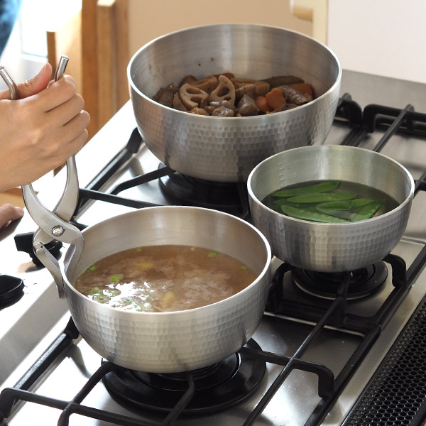 【4月より値上げ】中尾アルミ製作所　ヤットコ鍋　18cm