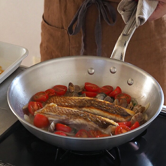 【4月より値上げ】中尾アルミ製作所　アルミフライパン　27cm