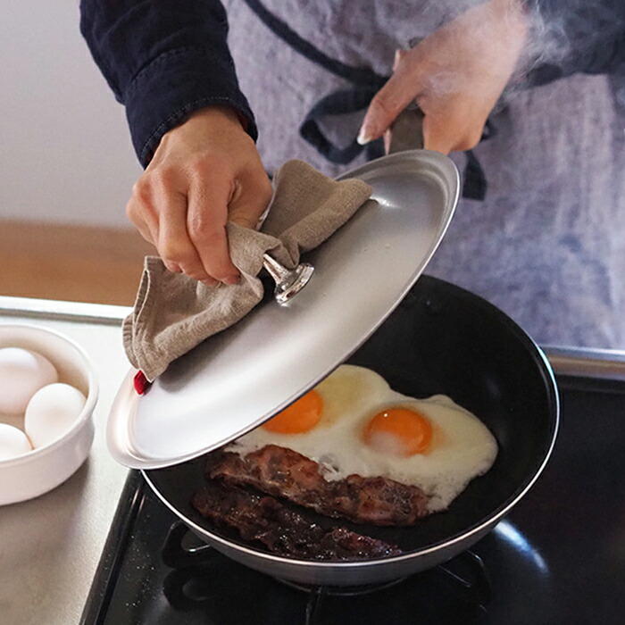 【4月より値上げ】中尾アルミ製作所　シルクフライパン　フタ　24cm