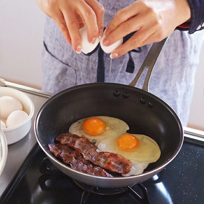 【4月より値上げ】中尾アルミ製作所　シルクフライパン　浅型（新ステンキャスト）　24cm