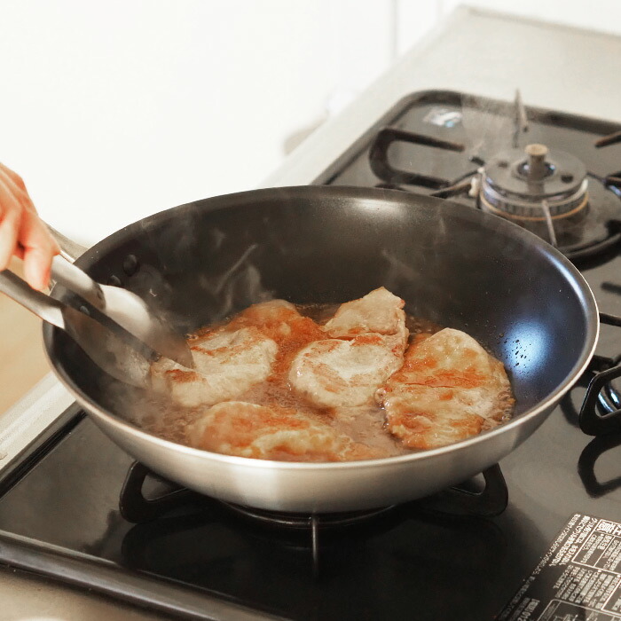 【4月より値上げ】中尾アルミ製作所　シルクフライパン　浅型（新ステンキャスト）　27cm