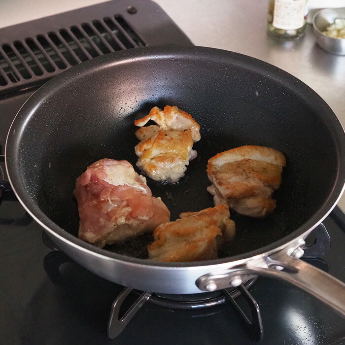 【4月より値上げ】中尾アルミ製作所　シルクフライパン　深型（新ステンキャスト）　24cm