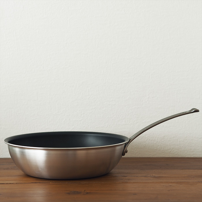 【4月より値上げ】中尾アルミ製作所　シルクフライパン　深型（新ステンキャスト）　30cm