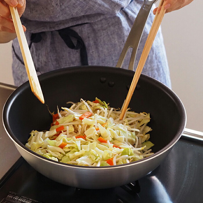 【4月より値上げ】中尾アルミ製作所　シルクフライパン　深型（新ステンキャスト）　30cm