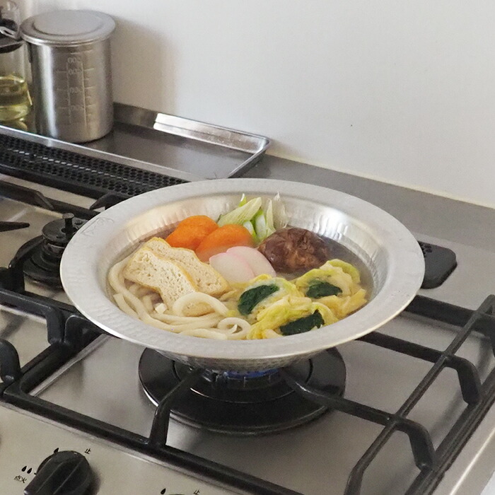 【4月より値上げ】中尾アルミ製作所　N-26　打出うどんすき鍋　24cm