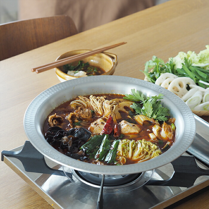 【4月より値上げ】中尾アルミ製作所　N-26　打出うどんすき鍋　27cm