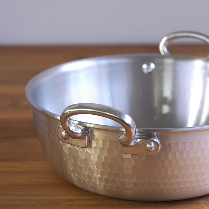 【4月より値上げ】中尾アルミ製作所　N-39　打出浅鍋（揚鍋）21cm