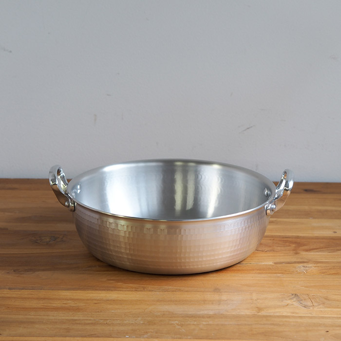 【4月より値上げ】中尾アルミ製作所　N-39　打出浅鍋（揚鍋）24cm