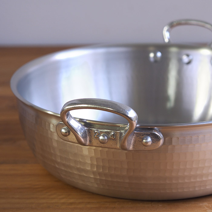 【4月より値上げ】中尾アルミ製作所　N-39　打出浅鍋（揚鍋）24cm