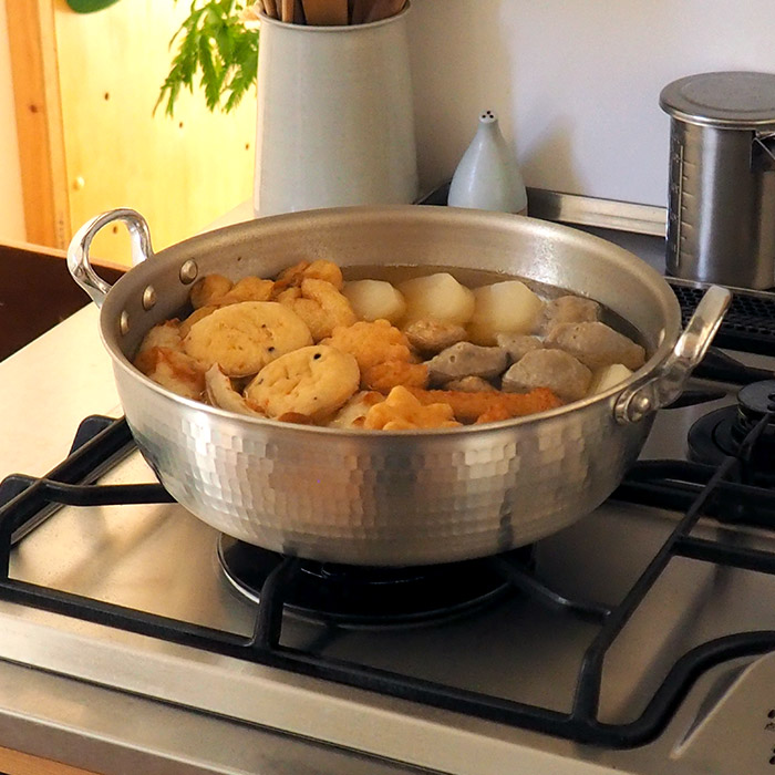 【4月より値上げ】中尾アルミ製作所　N-39　打出浅鍋（揚鍋）24cm