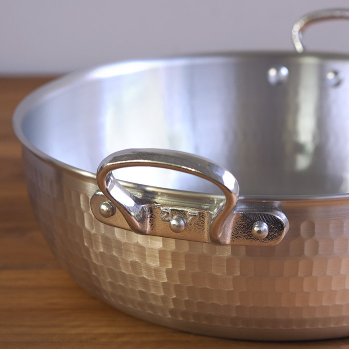 【4月より値上げ】中尾アルミ製作所　N-39　打出浅鍋（揚鍋）27cm