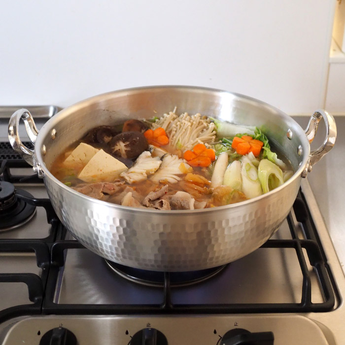 【4月より値上げ】中尾アルミ製作所　N-39　打出浅鍋（揚鍋）27cm