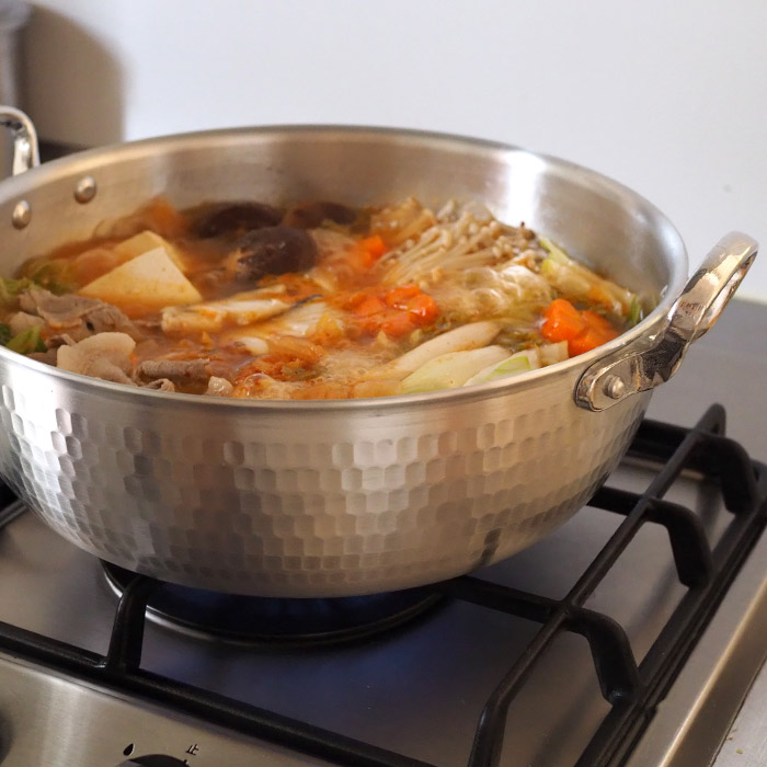 【4月より値上げ】中尾アルミ製作所　N-39　打出浅鍋（揚鍋）27cm