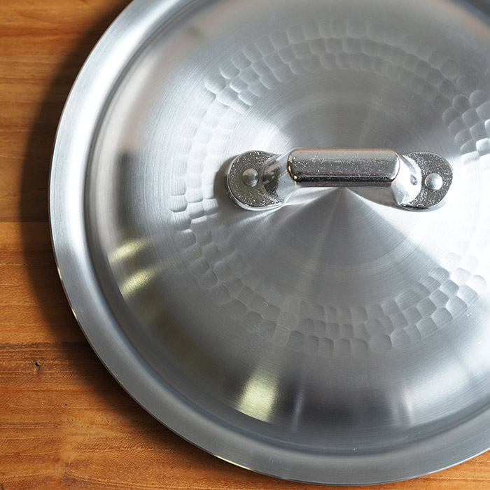 【4月より値上げ】中尾アルミ製作所　打出浅鍋（揚鍋）用フタ　21cm