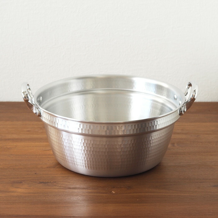 【4月より値上げ】【数量限定 10%OFF】中尾アルミ製作所　厚板打出料理鍋　27cm