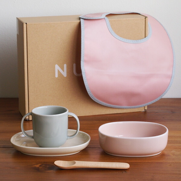 NUPPU　Baby Set　赤ちゃんのお食事セット　ツインフラワー