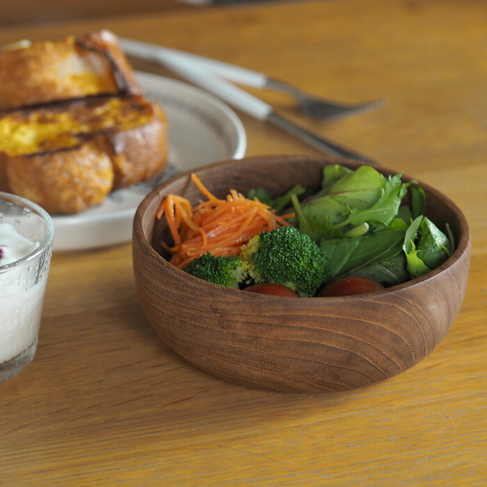 日曜雑貨　サラダボウル　チーク　/　SUNDAY SUPPLIES