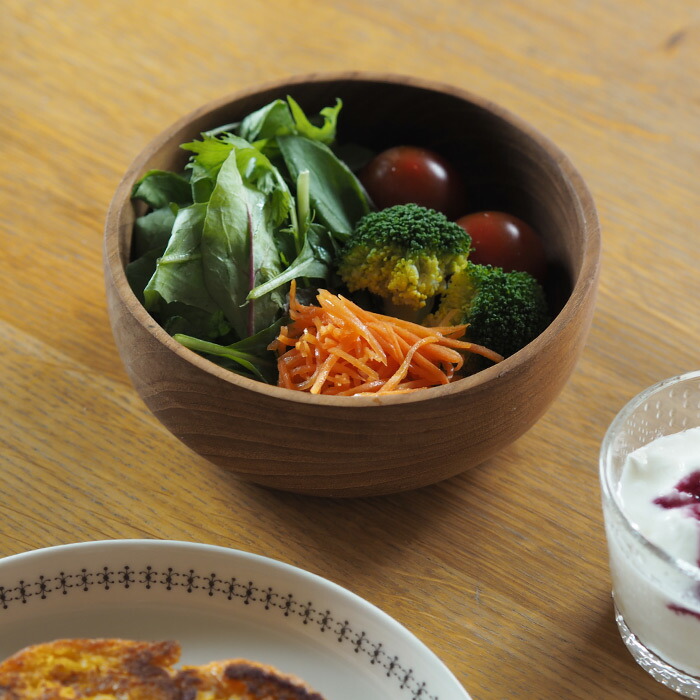 日曜雑貨　サラダボウル　チーク　/　SUNDAY SUPPLIES