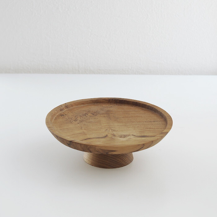 日曜雑貨　ケーキスタンドS　チーク　/　SUNDAY SUPPLIES