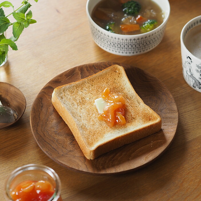 日曜雑貨　プレート ラウンドM　チーク　/　SUNDAY SUPPLIES