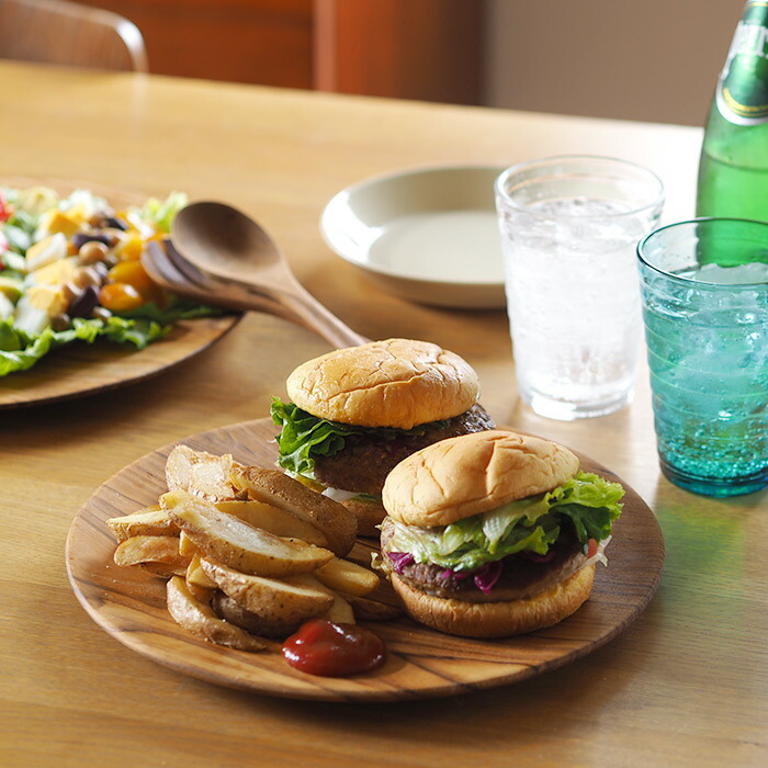 日曜雑貨　プレート ラウンドL　チーク　/　SUNDAY SUPPLIES