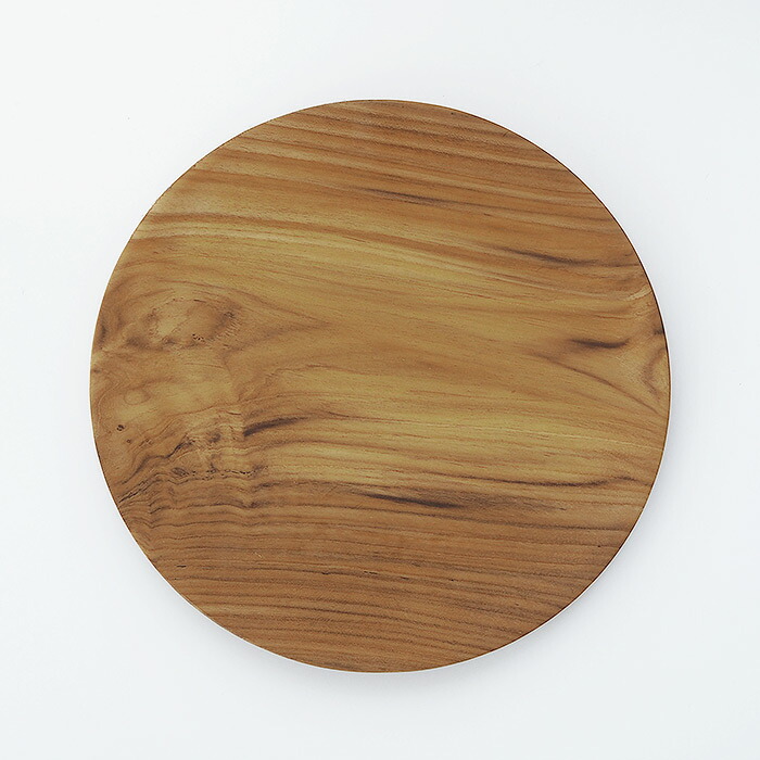 日曜雑貨　プレート ラウンドLL　チーク　/　SUNDAY SUPPLIES