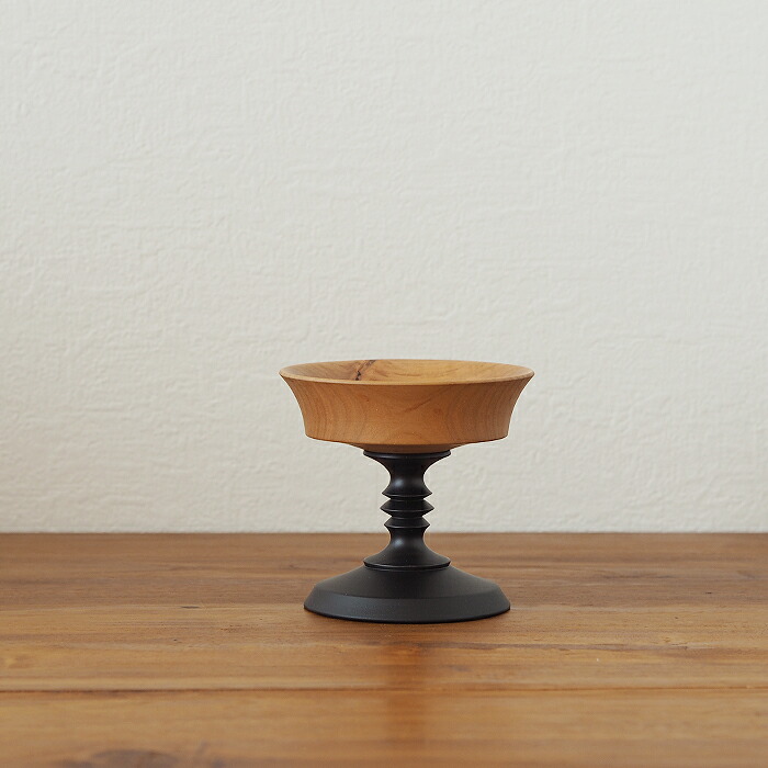 オシオクラフト　キャンドルスタンド　M　黒染め　桜　/　osio craft