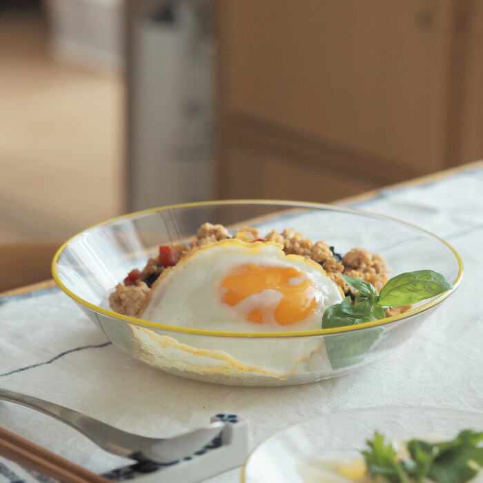 ポトペリー　ビッテ　ディーププレート　21cm　イエロー　/　POTPURRI　bitte