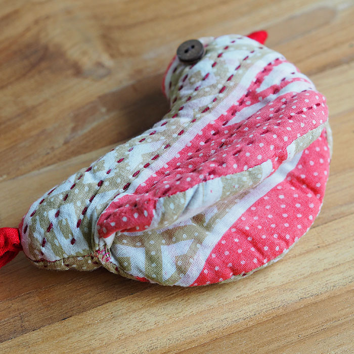 ピープルツリー　リサイクルサリー　バード鍋つかみ　/　People　Tree