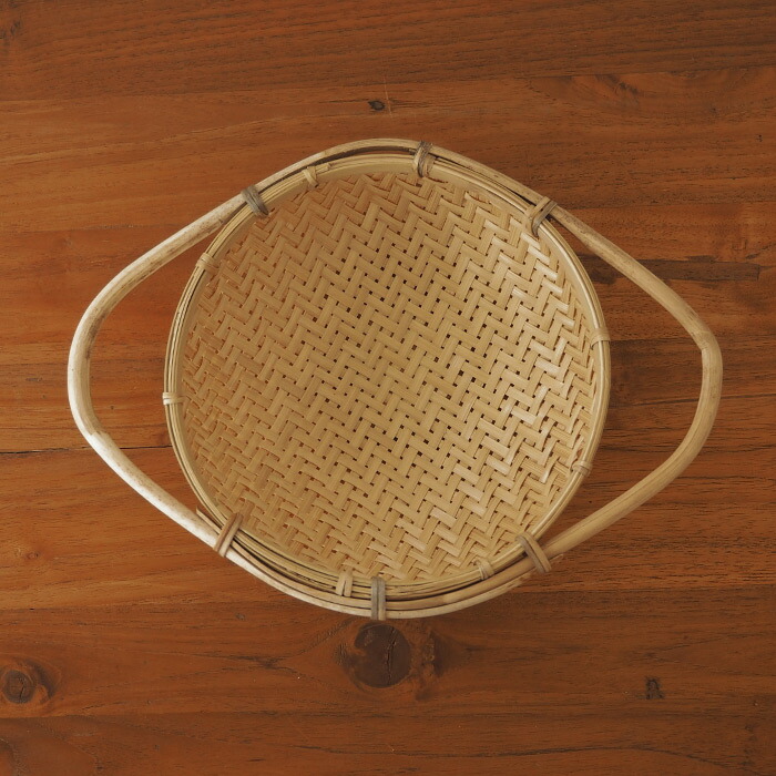 ピープルツリー　ハンドルつき竹ザル　2個セット　/　People　Tree