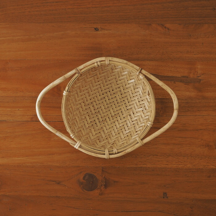 ピープルツリー　ハンドルつき竹ザル　2個セット　/　People　Tree