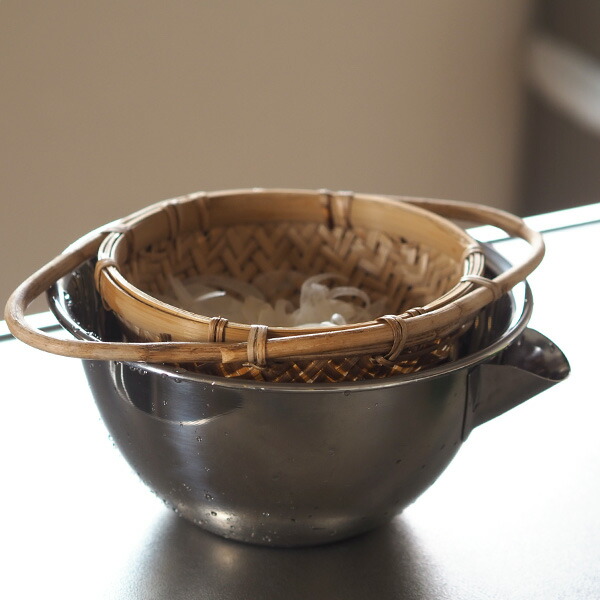 ピープルツリー　ハンドルつき竹ザル　2個セット　/　People　Tree