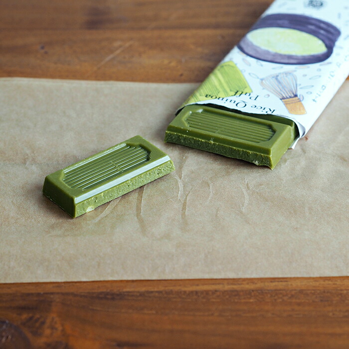 【取扱終了0312】【秋冬限定】ピープルツリー　フェアトレードチョコ　板チョコ　オーガニック　抹茶ホワイト・ライスキノアパフ　/　People　Tree　※